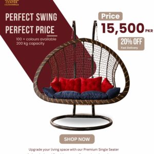 Excel Center Gujranwala Extra Wide Double Seater Swing 200kg Capacity Price 15500 PKR