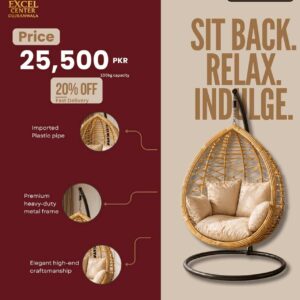 Excel Center Heavy Duty Single Hanging Egg Chair Swing Banner 120kg Capacity Price 28500 PKR