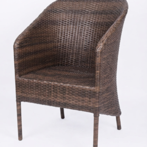 Classic Dark Brown Rattan Armchair - Excel Center Gujranwala
