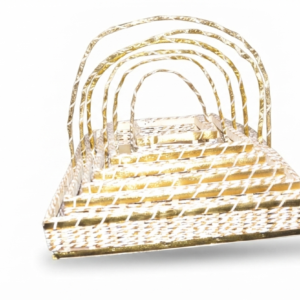 Decorative Golden Nesting Table Set – Elegant Home Decor