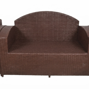 Elegant Brown Rattan Wicker Armchair – Comfortable & Durable