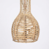 Handcrafted Rattan Teardrop Pendant Lamp Shade – Natural Boho Lighting