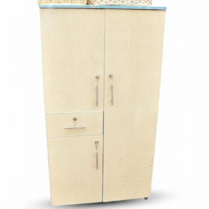 Light Wood-Finish Wardrobe with Storage Drawer - Excel Center Gujranwala