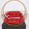 Luxury Circular Gold-Frame Swing Chair - Excel Center Gujranwala