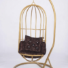 Luxury Modern Gold Metal Birdcage Hanging Swing Chair