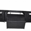 Modern Black Wicker Rattan Sofa Set for Garden & Patio Excel Center Gujranwala