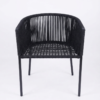 Modern Black Woven Accent Chair - Excel Center Gujranwala