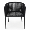 Modern Black Woven Accent Chair - Excel Center Gujranwala