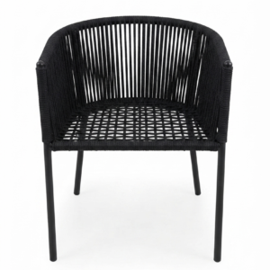 Modern Black Woven Accent Chair - Excel Center Gujranwala