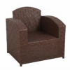 Modern Dark Brown Rattan Club Chair - Excel Center Gujranwala