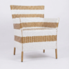 Modern Striped Rattan Armchair - Excel Center Gujranwala