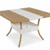 Modern Striped Rattan Side Table - Excel Center Gujranwala