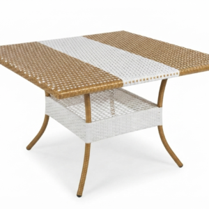Modern Striped Rattan Side Table - Excel Center Gujranwala