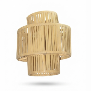 Modern Wicker Tiered Pendant Light Shade