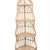 Natural Rattan Corner Display Shelf - Excel Center Gujranwala