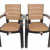 Premium Golden Plastic Armchair – Durable & Stylish