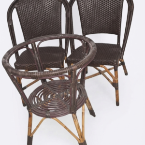 Rattan Bistro Chair and Table Set - Excel Center Gujranwala